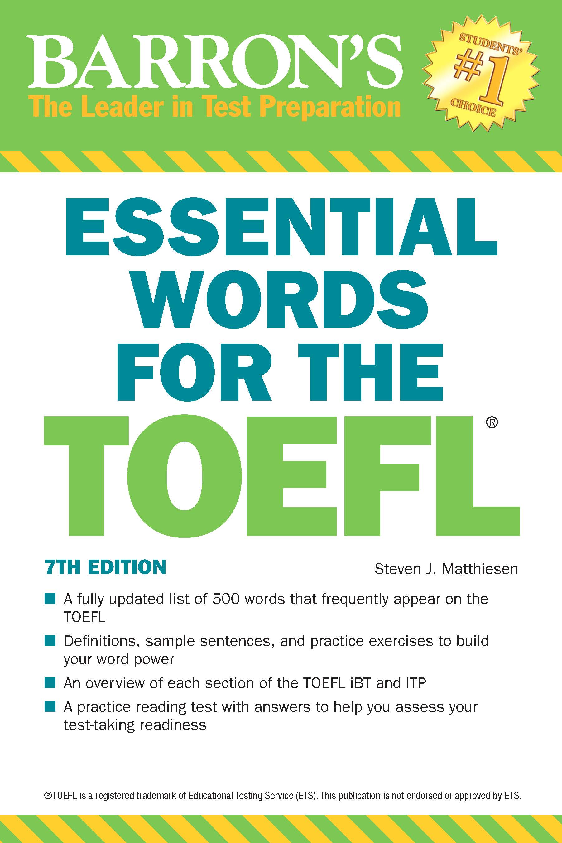 test 500 toefl Words Books TOEFL, for the NewSouth 7th  Essential  Edition